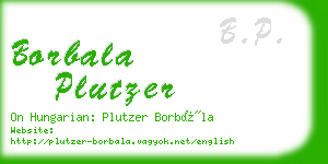 borbala plutzer business card